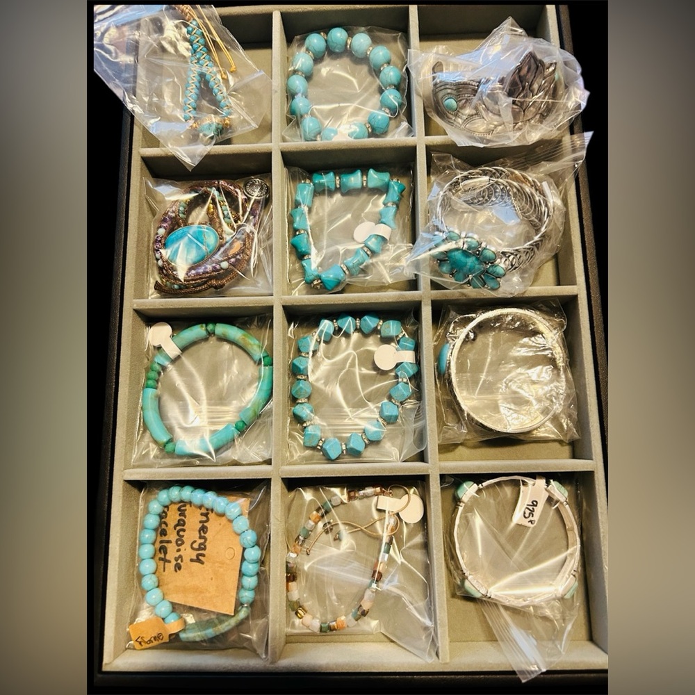 Jasper Stone & Turquoise Accented Bracelets